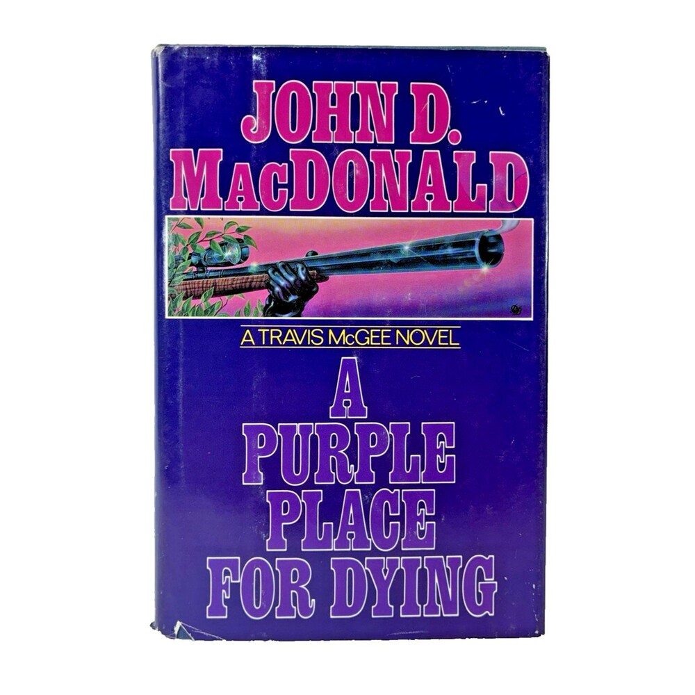Purple Place for Dying" by John D. MacDonald Vintage 1964 First Edition Hardback